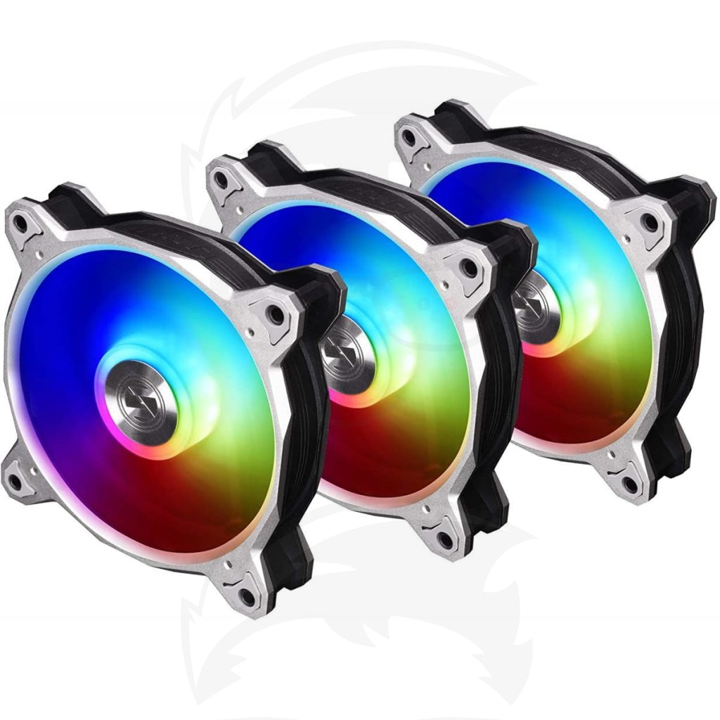 LIAN LI Bora RGB 120mm , 3 Fans Pack - Silver/Black/White LIAN LI Bora RGB 120mm , 3 Fans Pack - Silver/Black/White